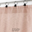 PANNEAU A ANNEAUX 140 x 240 CM VOILE TISSE LINKA BLUSH