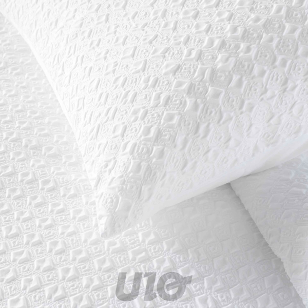 PARURE 3 P. 240 x 220 CM MICROFIBRE UNIE GAUFREE LITEA
