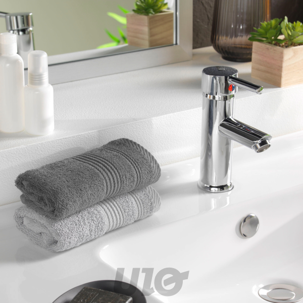 SERVIETTE INVITE 30 x 50 CM EPONGE UNIE TENDRESSE ANTHRACITE