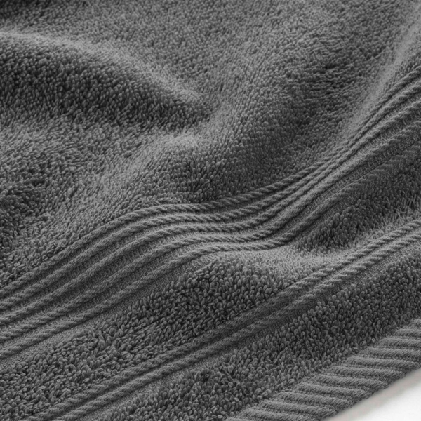 SERVIETTE INVITE 30 x 50 CM EPONGE UNIE TENDRESSE ANTHRACITE