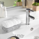 SERVIETTE INVITE 30 x 50 CM EPONGE UNIE TENDRESSE BLANC