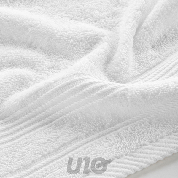 SERVIETTE INVITE 30 x 50 CM EPONGE UNIE TENDRESSE BLANC