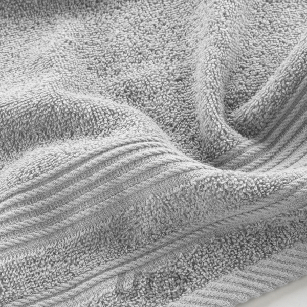 SERVIETTE INVITE 30 x 50 CM EPONGE UNIE TENDRESSE GRIS PERLE