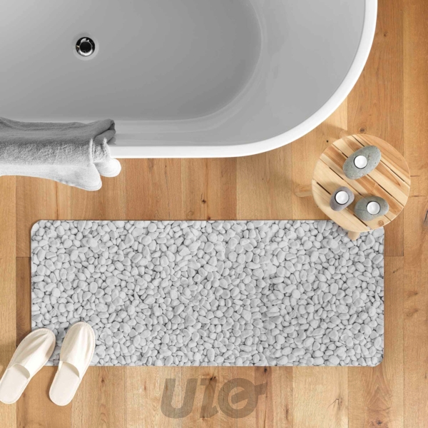 TAPIS DE BAIN 50 x 120 CM ULTRA-ABSORBANT IMPRIME LEANDRA DES. PLACE