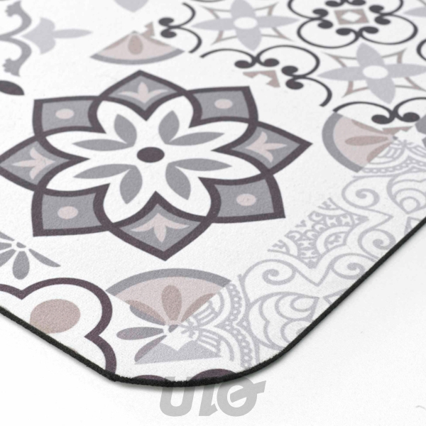 TAPIS DE BAIN 50 x 120 CM ULTRA-ABSORBANT IMPRIME SALOU NATUREL DES. PLACE