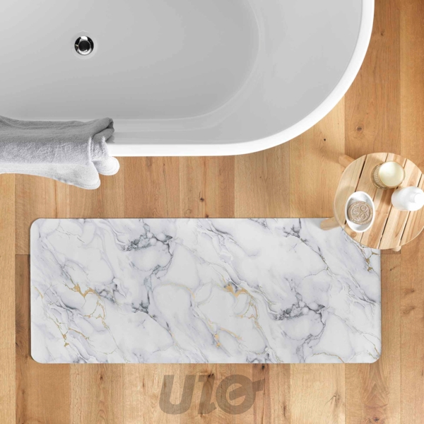 TAPIS DE BAIN 50 x 120 CM ULTRA-ABSORBANT METALLISE VENOR