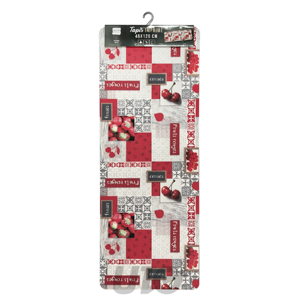 TAPIS RECTANGLE 45 x 120 CM MOUSSE IMPRIMEE FRAISIA