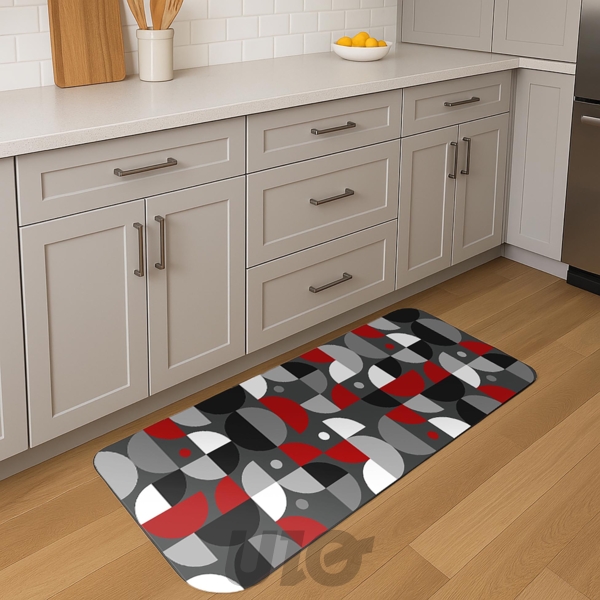 TAPIS RECTANGLE 45 x 120 CM MOUSSE IMPRIMEE GRAPHISM