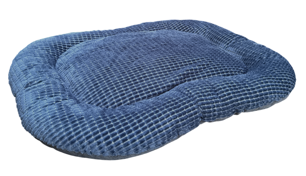 COUSSIN SOFT TOUCH 2 EN 1 BI-MATIÈRE BLEU 60X40X6CM