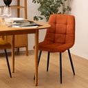 CHAISE TISSU SIRAC AMB/NR