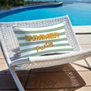 COUSSIN DEHOUS. COMPR. 40x60 CM POLYESTER IMP DEPERLANT SUMMER PARTY SAUGE DES P