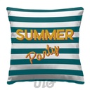 COUSSIN DEHOUS. COMPR. 50x50 CM POLYESTER IMP DEPERLANT SUMMER PARTY EMERAUDE DP