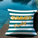 COUSSIN DEHOUS. COMPR. 50x50 CM POLYESTER IMP DEPERLANT SUMMER PARTY EMERAUDE DP