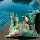 COUSSIN DEHOUS. COMPRESSE 50 x 50 CM POLYESTER IMPRIME DEPERLANT TOCO DES. PLACE