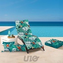 COUSSIN DEHOUS. COMPR. POMPONS 40 x 40 CM COTON IMPRIME SEYCHELLES