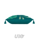 COUSSIN DEHOUS. COMPR. POMPONS 40 x 40 CM COTON IMPRIME SEYCHELLES