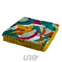 COUSSIN DE SOL 50 x 50 x 10 CM COTON IMPRIME CARAIBES