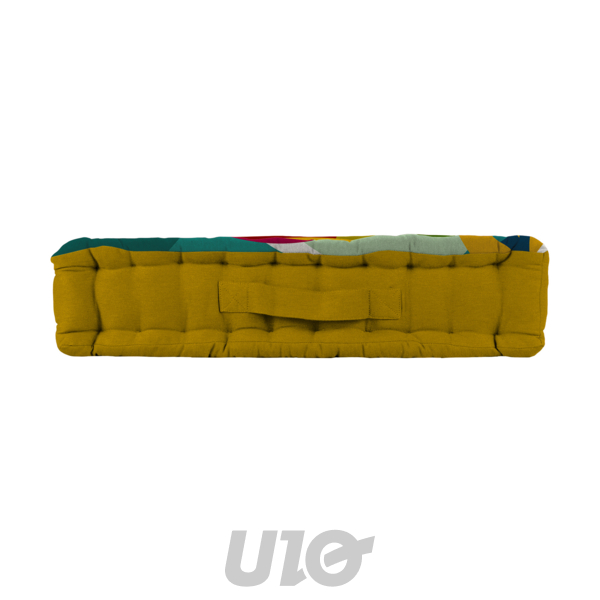 COUSSIN DE SOL 50 x 50 x 10 CM COTON IMPRIME CARAIBES