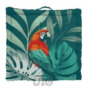 COUSSIN DE SOL 50 x 50 x 10 CM COTON IMPRIME SEYCHELLES