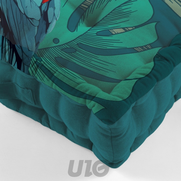 COUSSIN DE SOL 50 x 50 x 10 CM COTON IMPRIME SEYCHELLES