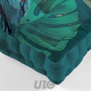 COUSSIN DE SOL 50 x 50 x 10 CM COTON IMPRIME SEYCHELLES