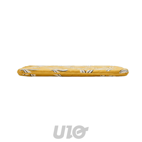 GALETTE x4 PCS 38 x 38 x 1.8 CM MICROFIBRE IMPRIMEE MINDY JAUNE