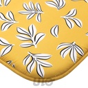 GALETTE x4 PCS 38 x 38 x 1.8 CM MICROFIBRE IMPRIMEE MINDY JAUNE