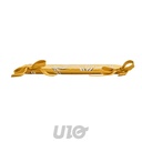 GALETTE x4 PCS 38 x 38 x 1.8 CM MICROFIBRE IMPRIMEE MINDY JAUNE