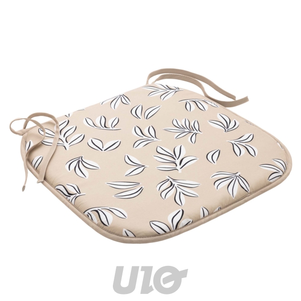 GALETTE x4 PCS 38 x 38 x 1.8 CM MICROFIBRE IMPRIMEE MINDY NATUREL