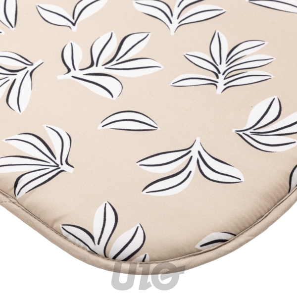 GALETTE x4 PCS 38 x 38 x 1.8 CM MICROFIBRE IMPRIMEE MINDY NATUREL