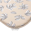 GALETTE x4 PCS 38 x 38 x 1.8 CM MICROFIBRE IMPRIMEE MINDY NATUREL