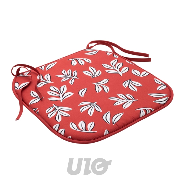 GALETTE x4 PCS 38 x 38 x 1.8 CM MICROFIBRE IMPRIMEE MINDY TERRACOTTA