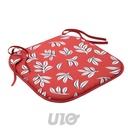 GALETTE x4 PCS 38 x 38 x 1.8 CM MICROFIBRE IMPRIMEE MINDY TERRACOTTA