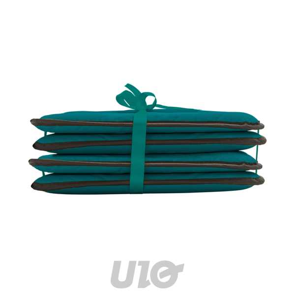 GALETTE x4 PCS 38 x 38 x 3 CM POLYESTER UNI WATERPROOF SIESTA BLEU