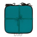 GALETTE x4 PCS 38 x 38 x 3 CM POLYESTER UNI WATERPROOF SIESTA BLEU