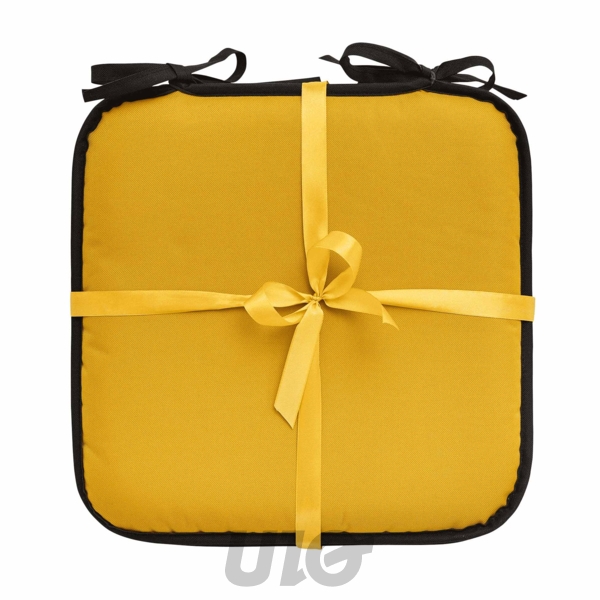 GALETTE x4 PCS 38 x 38 x 3 CM POLYESTER UNI WATERPROOF SIESTA JAUNE