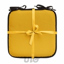 GALETTE x4 PCS 38 x 38 x 3 CM POLYESTER UNI WATERPROOF SIESTA JAUNE