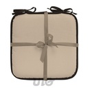 GALETTE x4 PCS 38 x 38 x 3 CM POLYESTER UNI WATERPROOF SIESTA NATUREL