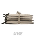 GALETTE x4 PCS 38 x 38 x 3 CM POLYESTER UNI WATERPROOF SIESTA NATUREL