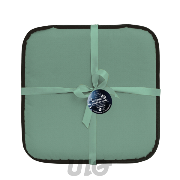 GALETTE x4 PCS 38 x 38 x 3 CM POLYESTER UNI WATERPROOF SIESTA SAUGE