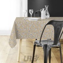 NAPPE RECTANGLE 140 x 240 CM MICROFIBRE IMPRIMEE MINDY NATUREL