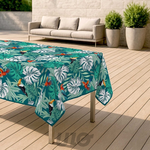 NAPPE RECTANGLE 150 x 240 CM POLYESTER IMPRIME SEYCHELLES