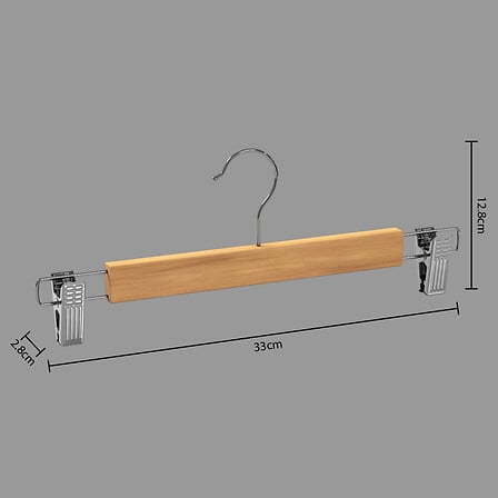 CINTRE BOIS/MTL X3 HANG'CLIP