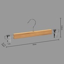 CINTRE BOIS/MTL X3 HANG'CLIP