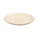 ASSIETTE SAHARA BEIGE D19.5CM M12