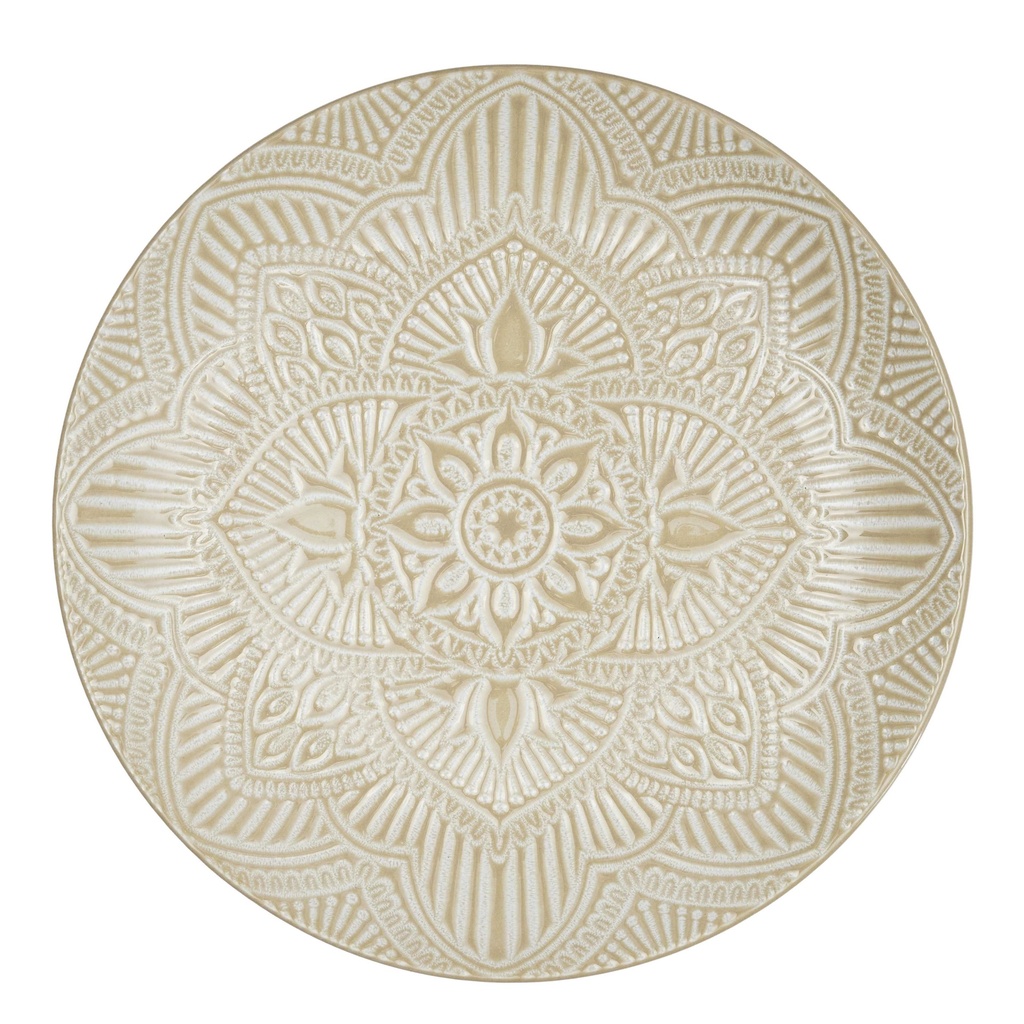 ASSIETTE SAHARA BEIGE D27CM M12