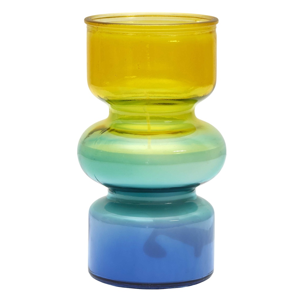 BOUGIE PARFUMEE VASE COLORE BULLE H18CM M8