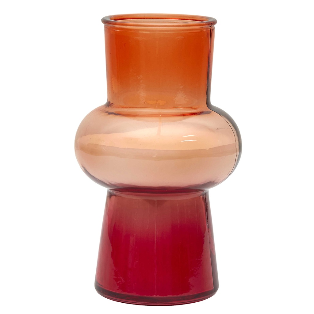 BOUGIE PARFUMEE VASE COLORE BULLE H18CM M8