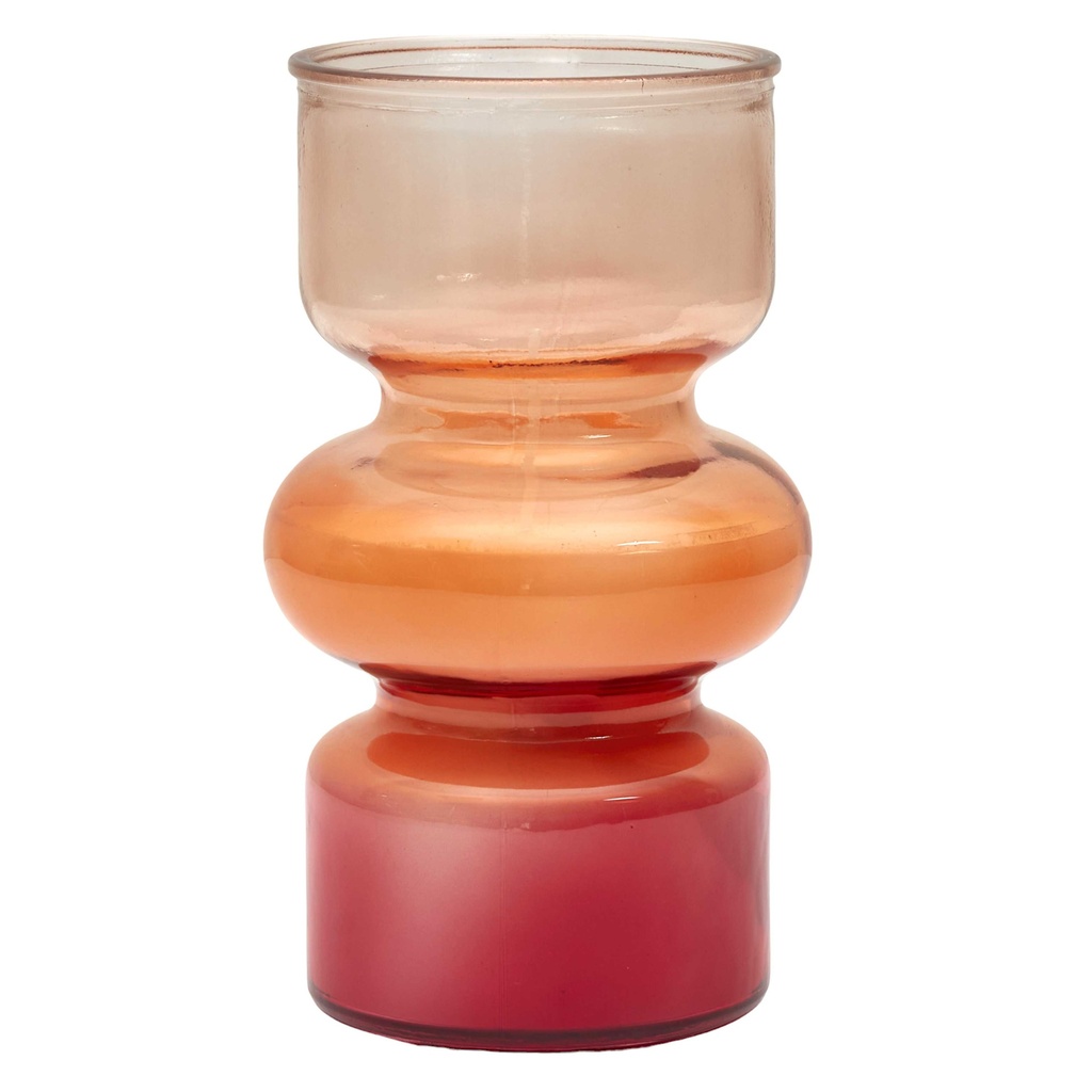 BOUGIE PARFUMEE VASE COLORE BULLE H18CM M8