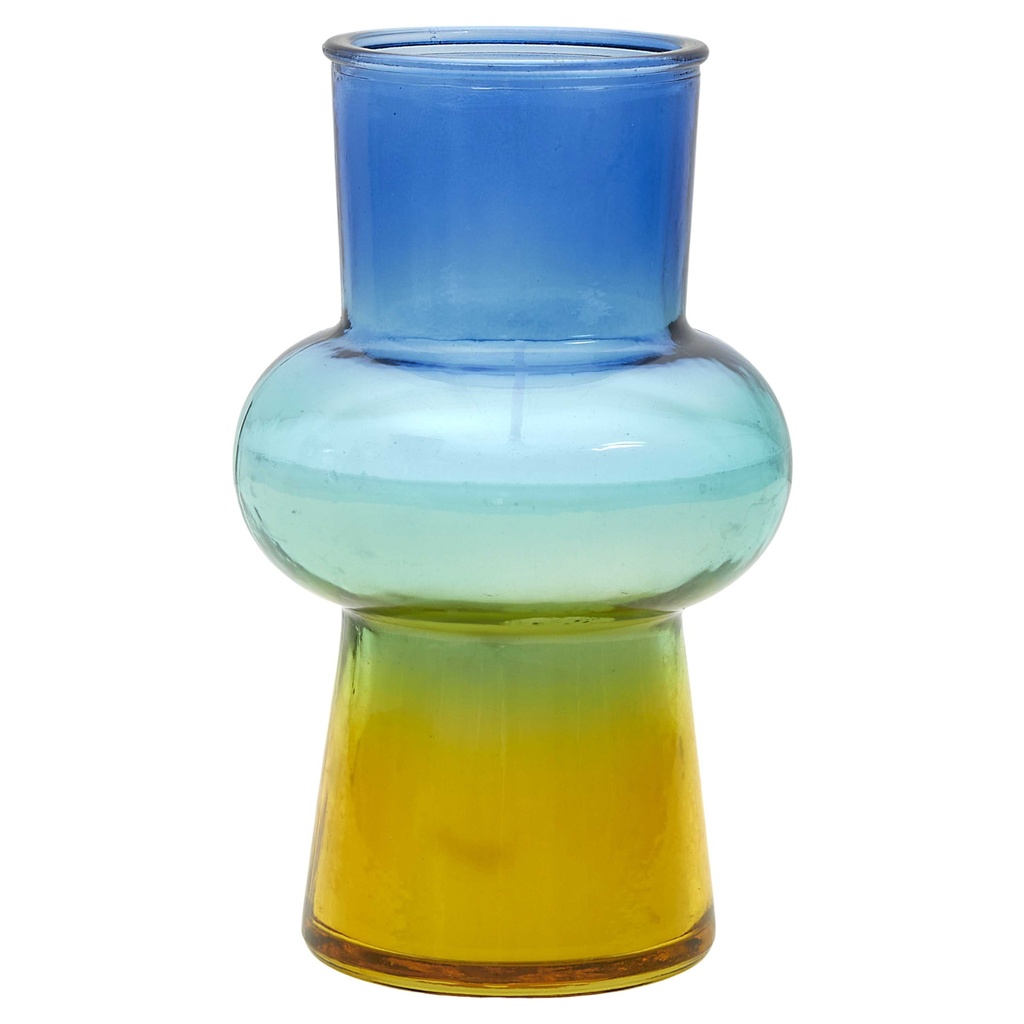 BOUGIE PARFUMEE VASE COLORE BULLE H18CM M8